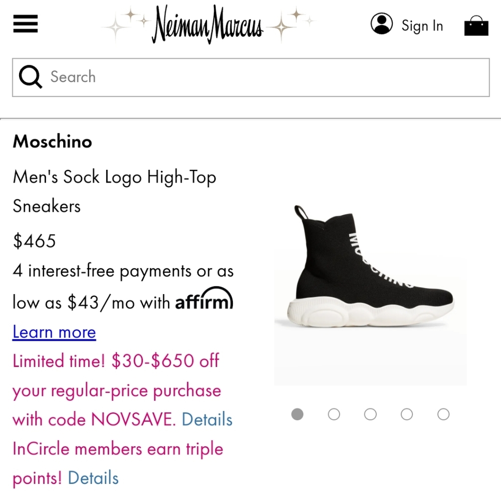 Moschino sock logo high top shoes